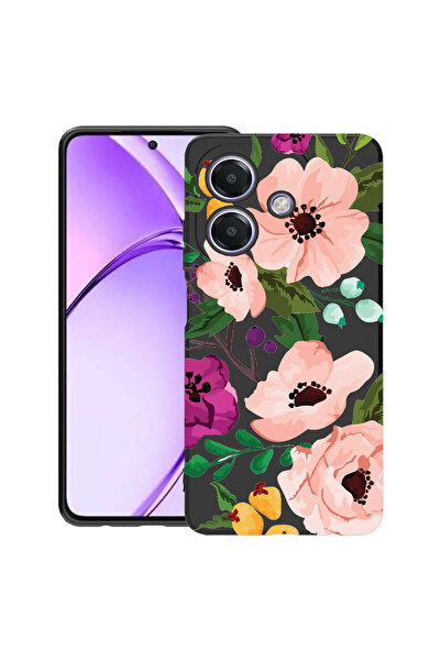 bestcase Carcasă subțire din silicon pentru OPPO A60 5G / A40 / A40M, flori p...