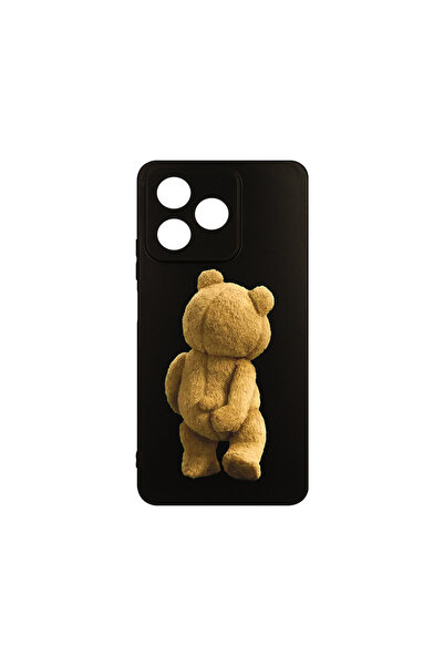 bestcase Carcasă subțire din silicon pentru Xiaomi Redmi 13, Teddy Bear Hidde...