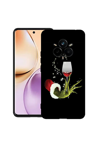 bestcase Carcasă subțire din silicon pentru Realme 14 Pro 5G, Grinch de Crăci...