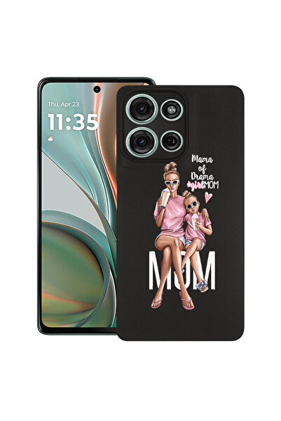 bestcase Λεπτή θήκη σιλικόνης για Motorola Moto G15, κορίτσι μαμά μαμά του δρ...