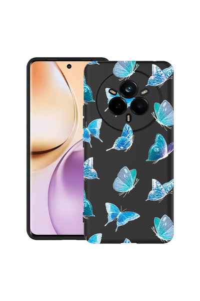 bestcase Carcasă subțire din silicon pentru Realme 14 Pro 5G, model fluture, ...