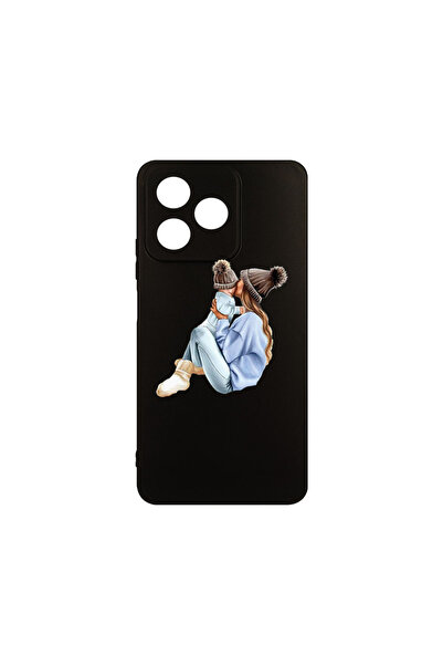 bestcase Λεπτή θήκη σιλικόνης για Xiaomi Redmi 13, Κορίτσι Μαμά με Αγόρι, 192...