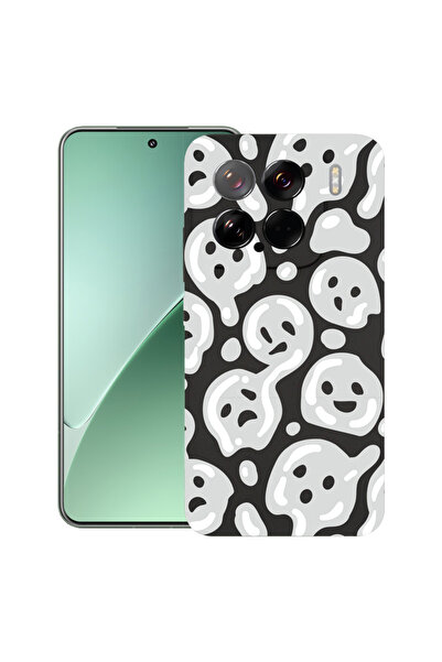 bestcase Carcasă subțire din silicon pentru Xiaomi 15, gri acid smiley, 19263...