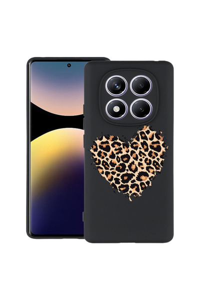 bestcase Carcasă subțire din silicon pentru Xiaomi Redmi Note 14 Pro 4G, inim...