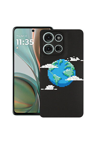 bestcase Carcasă subțire din silicon pentru Motorola Moto G15, Minecraft Eart...