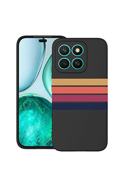 bestcase Carcasă subțire din silicon pentru Honor X8C, linii retro, 1992026 B...