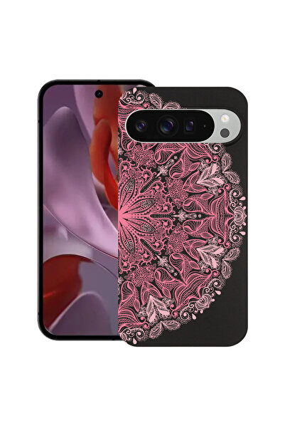 bestcase Carcasă subțire din silicon pentru Google Pixel 9 Pro XL, roz dantel...