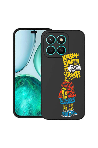bestcase Λεπτή θήκη σιλικόνης για Honor X8C, καλλιγραφία Bart Simpson, 199202...
