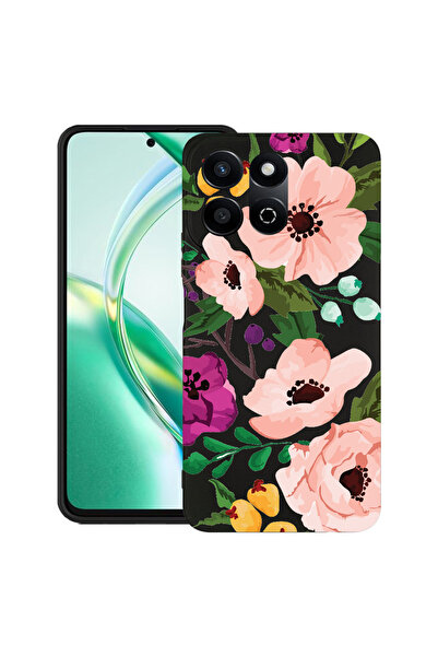 bestcase Carcasă subțire din silicon pentru Honor 200 Smart, flori pastelate,...