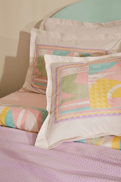 Karaca Home Pine Çift Kişilik Nevresim Pike Set Lila