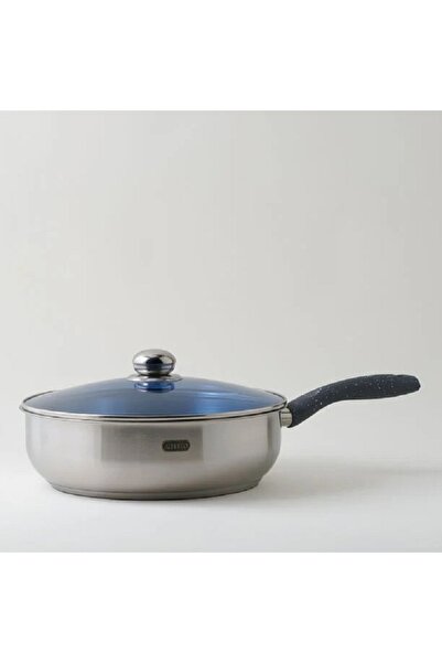 Alberto Stainless steel ftypan with lid 26*7.5cm 3.9L, silver