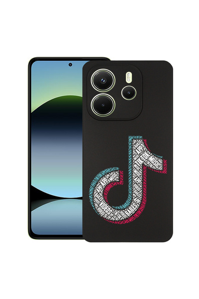 bestcase Carcasă subțire din silicon pentru Xiaomi Redmi Note 14 5G, Caligraf...