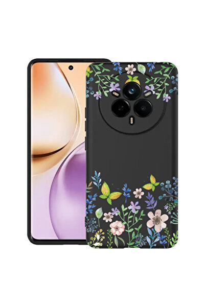 bestcase Carcasă subțire din silicon pentru Realme 14 Pro 5G, flori fluture, ...