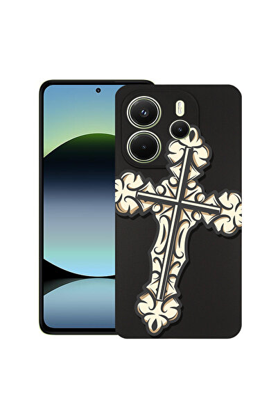 bestcase Carcasă subțire din silicon pentru Xiaomi Redmi Note 14 5G, Cross, 1...