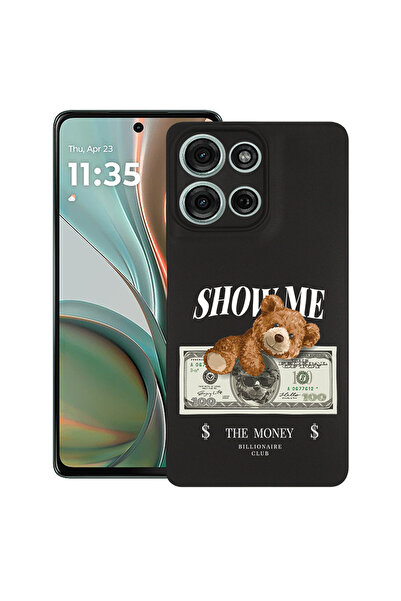bestcase Carcasă subțire din silicon pentru Motorola Moto G75, Ursuleț de plu...