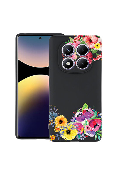 bestcase Carcasă subțire din silicon pentru Xiaomi Redmi Note 14 Pro 4G, Flor...