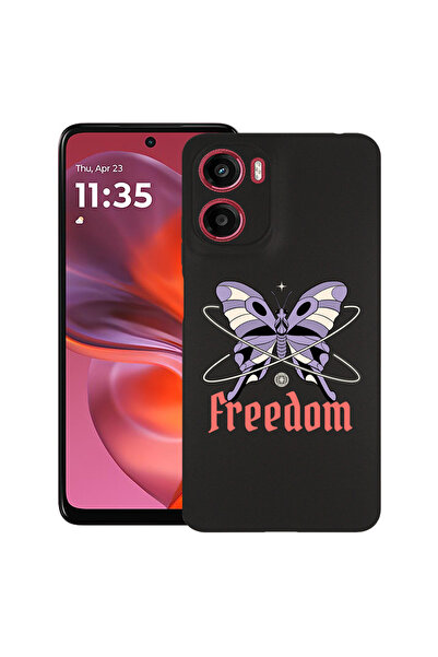 bestcase Carcasă subțire din silicon pentru Motorola Moto G05, Freedom - Butt...