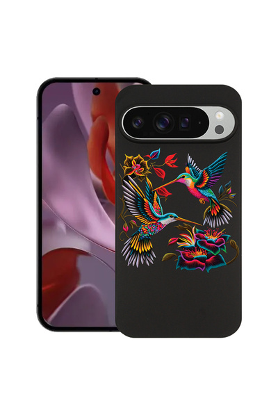 bestcase Carcasă subțire din silicon pentru Google Pixel 9 Pro XL, Hommingbir...
