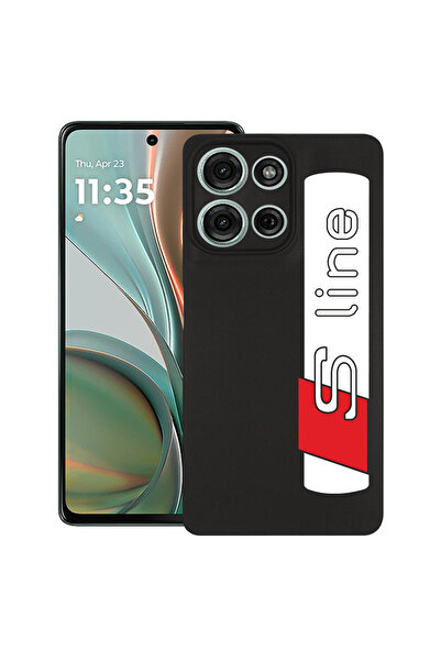 bestcase Carcasă subțire din silicon pentru Motorola Moto G75, Audi S Line, 1...