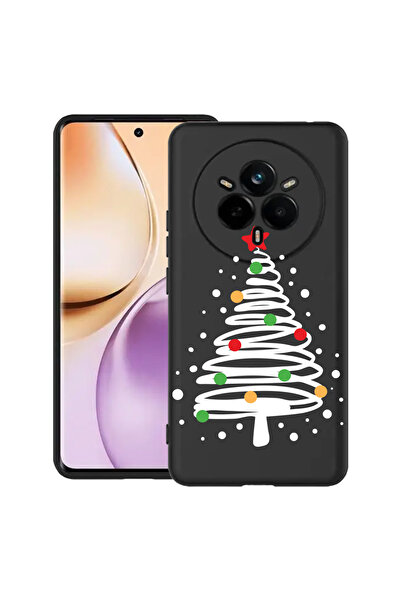 bestcase Carcasă subțire din silicon pentru Realme 14 Pro Plus 5G, Brad de Cr...