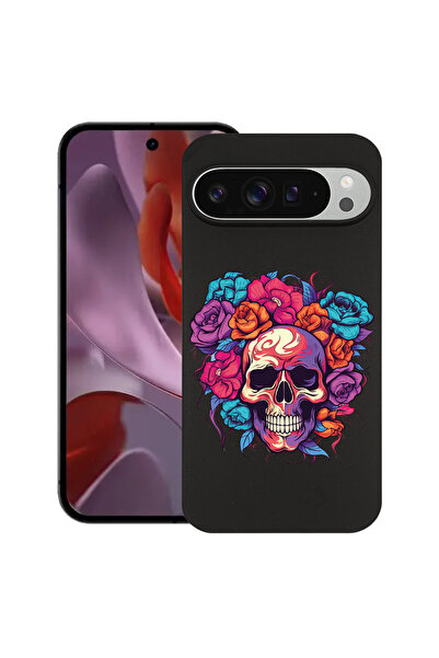bestcase Тънък силиконов калъф за Google Pixel 9 Pro XL, цветове мечта - чере...