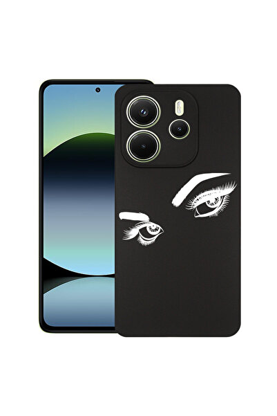 bestcase Carcasă subțire din silicon pentru Xiaomi Redmi Note 14 5G, ochi atr...