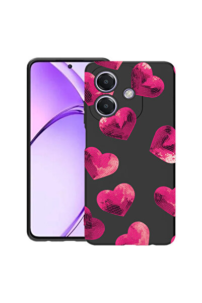 bestcase Λεπτή θήκη σιλικόνης για OPPO A60 5G / A40 / A40M, μοτίβο καρδιάς, 1...