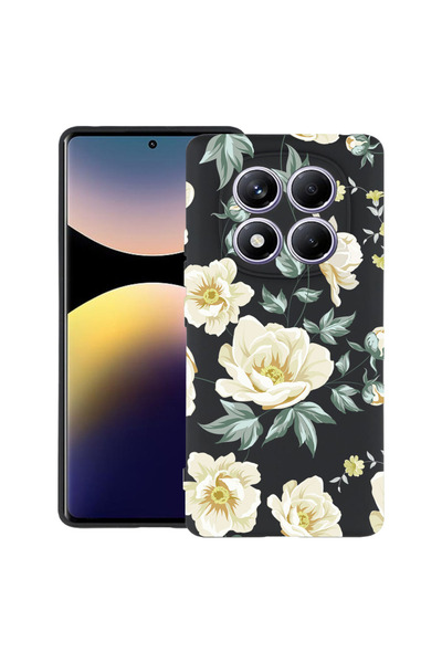bestcase Carcasă subțire din silicon pentru Xiaomi Redmi Note 14 Pro 4G, Flor...