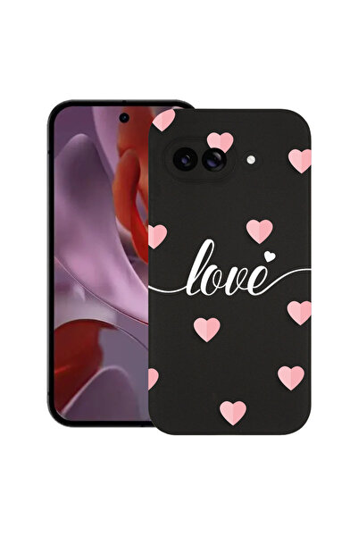 bestcase Carcasă subțire din silicon pentru Google Pixel 9a, Inimi zburătoare...