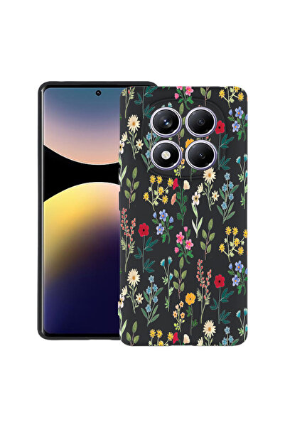bestcase Carcasă subțire din silicon pentru Xiaomi Redmi Note 14 Pro 4G, Flor...