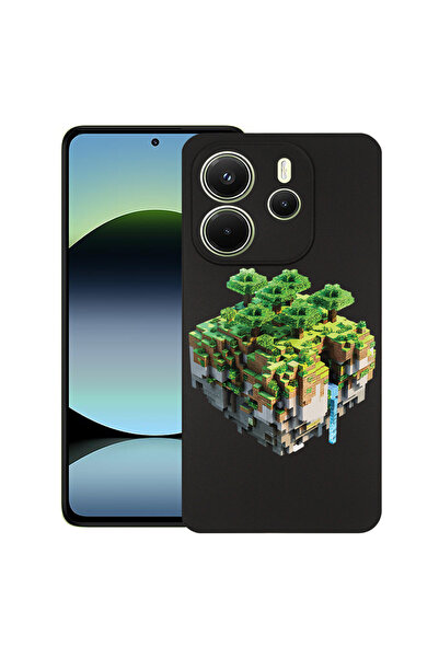 bestcase Carcasă subțire din silicon pentru Xiaomi Redmi Note 14 5G, Minecraf...