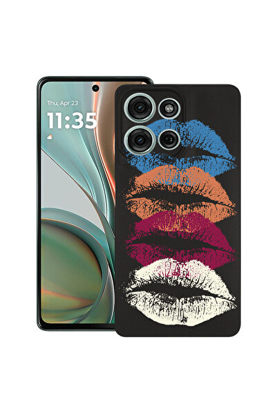 bestcase Carcasă subțire din silicon pentru Motorola Moto G75, Kiss Kiss, 192...