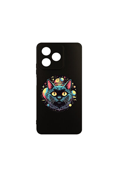 bestcase Λεπτή θήκη σιλικόνης για Xiaomi Redmi 13, Mystic Black Cat, 1923377 ...