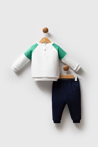 U.S. Polo Assn. Baby Boy 2-Piece Top and Bottom Set Green Usb2551