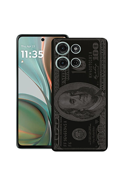 bestcase Λεπτή θήκη σιλικόνης για Motorola Moto G75, MR. Franklin 100 δολάρια...
