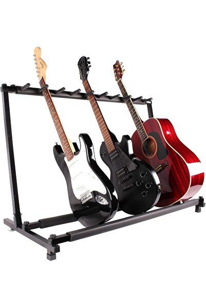 MegArya TMS Guitar Stand 9 Holder Guitar Folding Stand Rack Band Stage Bass Acoustic Guitar