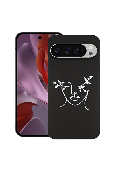 bestcase Carcasă subțire din silicon pentru Google Pixel 9 Pro XL, model abst...