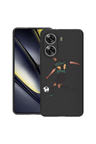 bestcase Carcasă subțire din silicon pentru Poco X7 Pro 5G, fotbal, 1992025 B...