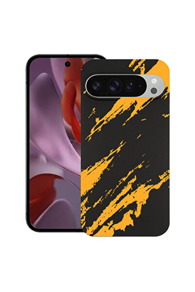 bestcase Carcasă subțire din silicon pentru Google Pixel 9 Pro XL, dungi auri...