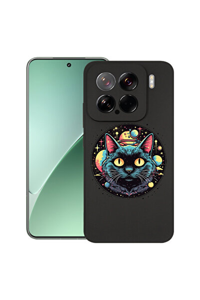 bestcase Carcasă subțire din silicon pentru Xiaomi 15, Mystic Black Cat, 1926...