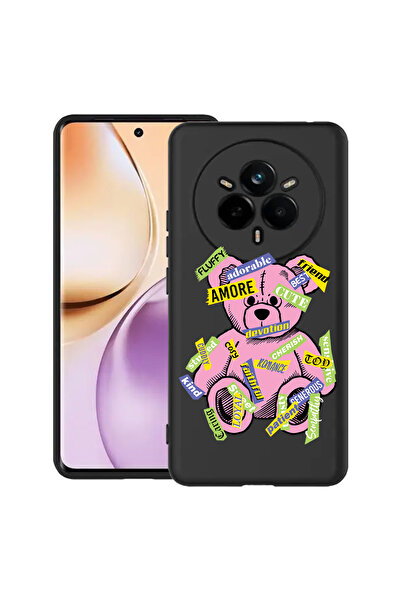 bestcase Carcasă subțire din silicon pentru Realme 14 Pro Plus 5G, Teddy Bear...