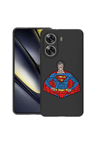 bestcase Λεπτή θήκη σιλικόνης για Poco X7 Pro 5G, Καλλιγραφία Superman, 19920...