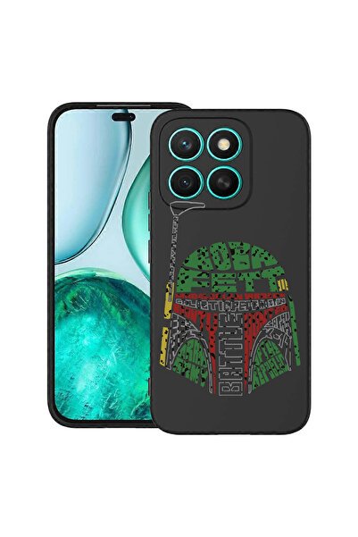 bestcase Тънък силиконов калъф за Honor X8C, калиграфия Боба Фет, 1992026 B 1515