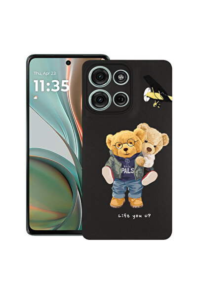 bestcase Carcasă subțire din silicon pentru Motorola Moto G75, Teddy Bear Rid...