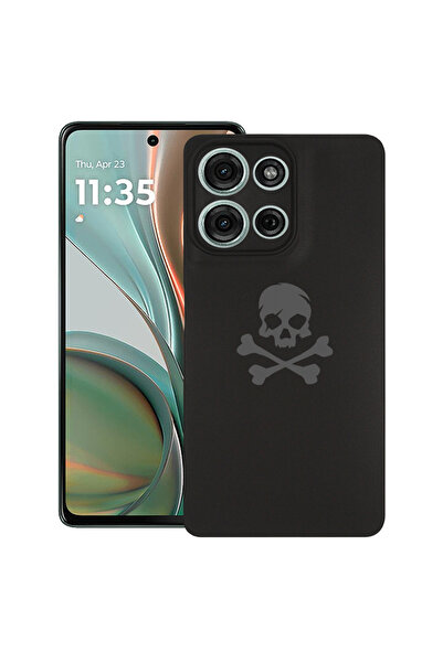 bestcase Carcasă subțire din silicon pentru Motorola Moto G75, cu craniu, 192...