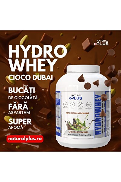 Natural Plus Hydrowhey Protein 2kg, aroma Dubai Chocolate