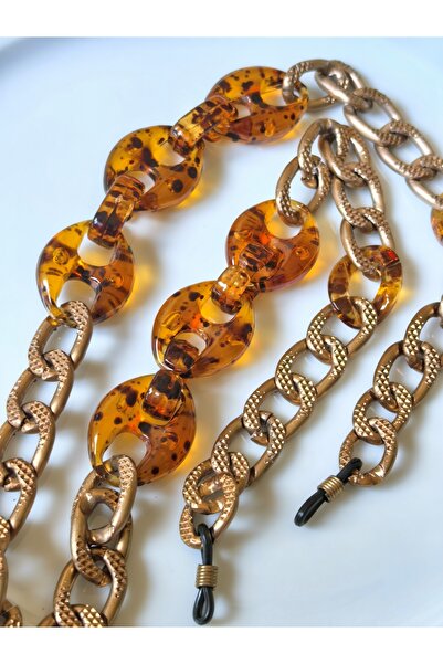 THİNBLACK Glasses Chain Thick Antique Gold Color Chain Strap for Thick-Ended Glasses