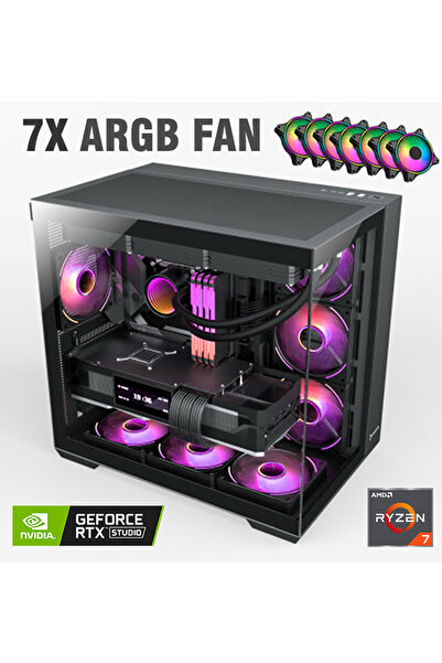 Zeiron Sauron Beta X3 Ryzen 7 7800X3D 32GB DDR5 RAM 1TB M.2 SSD RTX5060 Sıvı Soğutmalı Oyuncu Bilgisayarı