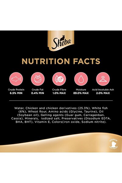 SHEBA Premium Loaf Chicken, Kitten-Food with Real Chicken Taste