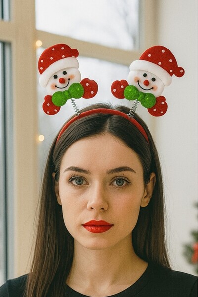 BeySüS Yılbaşı Parti Tacı Sallanan Kardan Adam